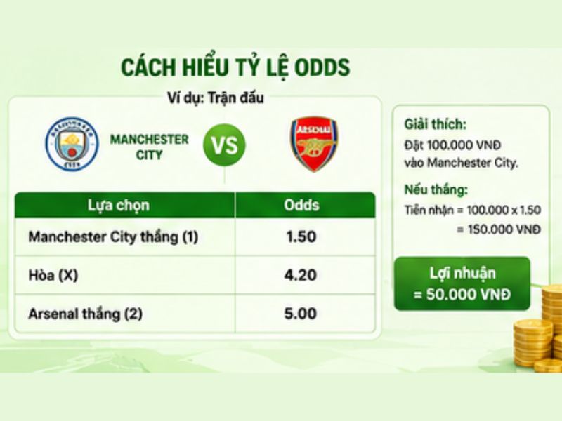 Cách hiểu tỷ lệ Odds